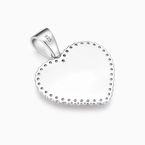 Shining Star Jewelry Manufacturer Wholesale Nugget Heart Cz Pendant photo-2