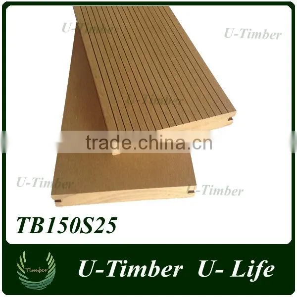 150X25mm Deep Embossed Wpc Composite Decking Popular in the Europe photo-6