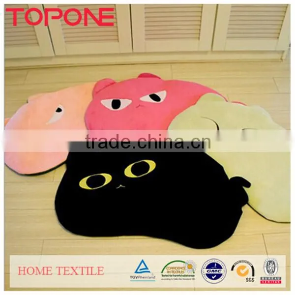 Non-slip cute emoji design home bathroom textile floor mats