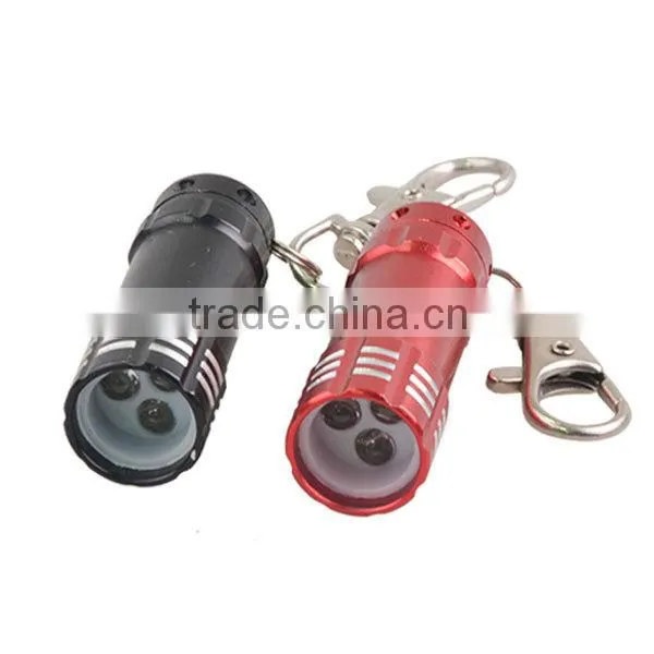Factory Price Metal Aluminum LED Key Chain Mini Flashlight Keychain Light Torch LED Keyring photo-3