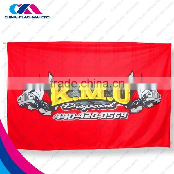 Custom Promotion Flag Textile Dye Sublimation Print