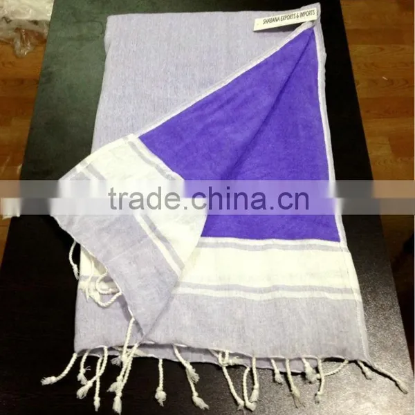 Indian Fashionable New Style Fouta Hammam Towels Beach Cover up Cotton Pestemal Fouta photo-4