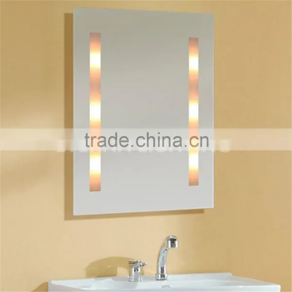 Modern Design 5mm Silver Glass Hotel Bathroom Mirror With Light Quality Choice photo-2