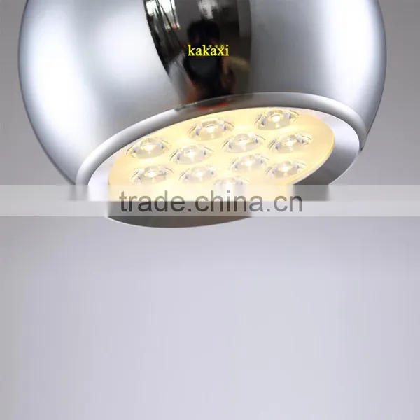 12W Apple LED Pendant Lights For Dining Room Lamp Plating Silver Color Creative LED Chandeliers photo-4
