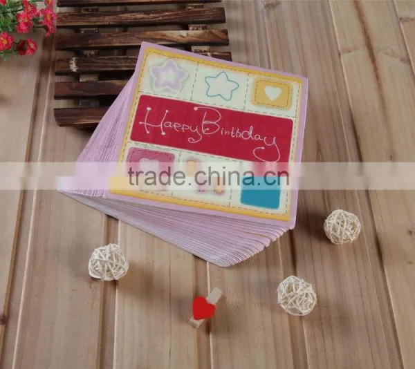 100% Virgin Wood Pulp 2ly Custom Print Kids Paper Napkin Napkin for Birth Day Party photo-5
