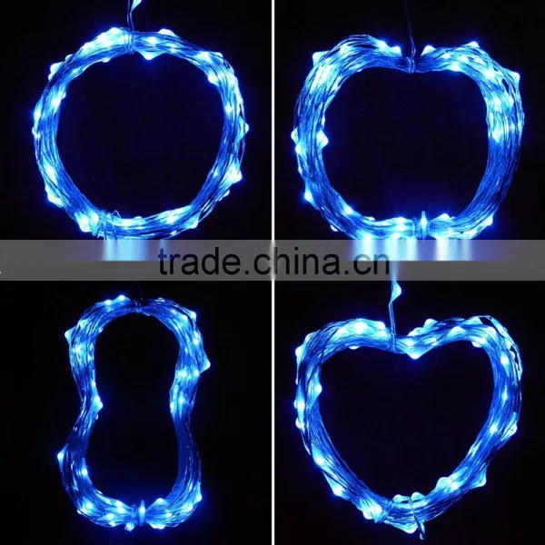 Fullbell 9.8ft/3M 60LEDs Mini Decorative Indoorchicken Wire Light Fixture Starry Silver Wire Lights for Wedding Holiday photo-2