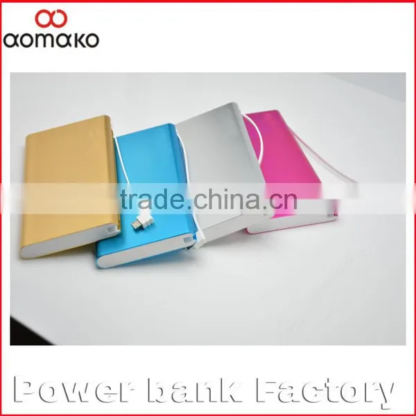 PA-101 8000-mAh-Backup-External-Battery-double USB Output-Power-Bank-Pack-Charger-with Micro Cable