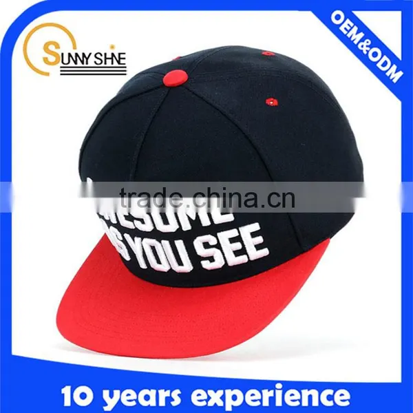 High Quality Custom Flat Brim Snapback Hats And Cap Men photo-4
