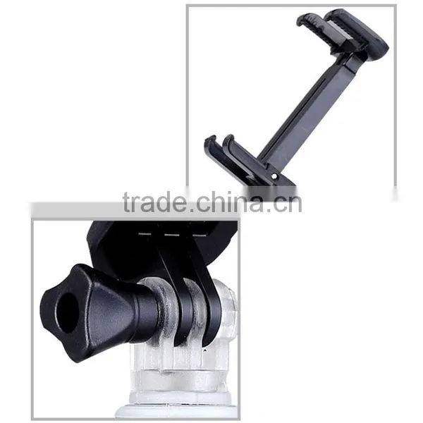 Dual Connector Camera Adapter 1/4"-20 Screw Spring Clip Mount Bracket for Tripod Monopod photo-4