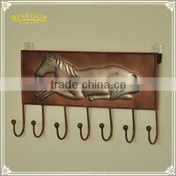 Factory Direct 12 Zodiac Living Room Metal Coat Rack Wall Hook photo-3