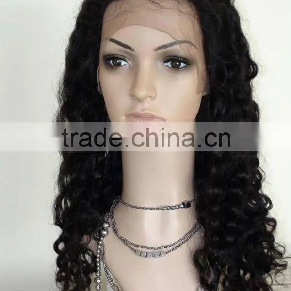 Full Lace Wig With Natural Human Hair Natural Wave Style