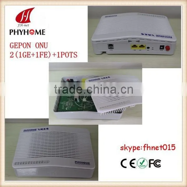 EPON ONU 2 Ethernet Port +1VOIP/POTS Compatible With Huawei/zte OLT