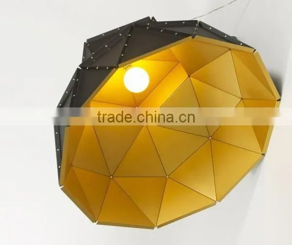 Dutch Designer Hanging Lamp Heavy Industrial Look-and-Feel Metal Triangles Pendant Lights photo-4