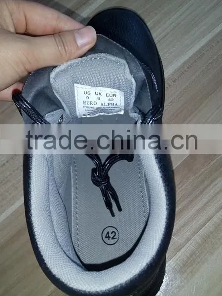 Men Genunine Leather Safety Shoes With Steel Toe, WT-2006 photo-5