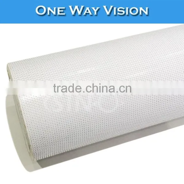 High Quality PVC Material One Way Vision Mesh Window Glass Sticker photo-2
