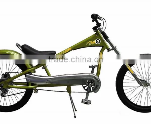 2015 26 Cheap Single Speed Yellow Aluminum Chopper Beach Cruiser Bicycle Made in China photo-6