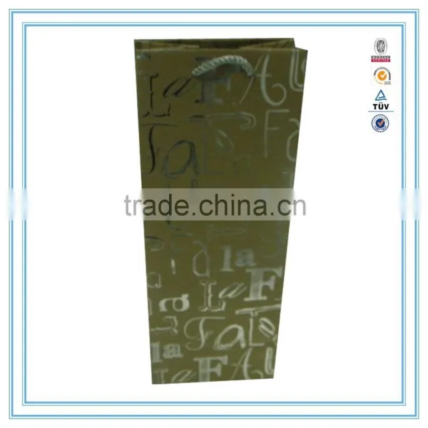 NEW Year Hot Custom High Quality & Cheap Wine Paper Bag in Gift Paper Bag photo-3