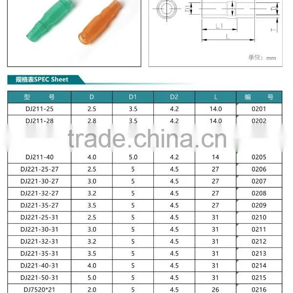 Clear UL Compliant DJ211-35 Plastic Terminal Sleeve for Wiring Harness photo-3
