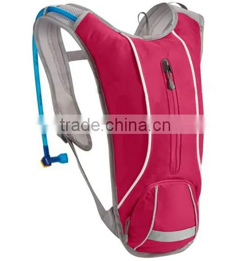 2L Water Bladder Hydration Pack With Bladder Water , Waterproof Nylon Cycling Backpack