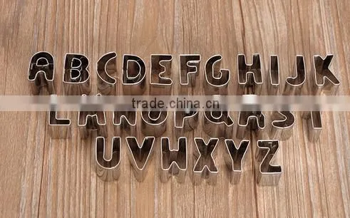 Hot Sale 26pcs Letters Stainless Steel Cookie Cutters Set photo-3