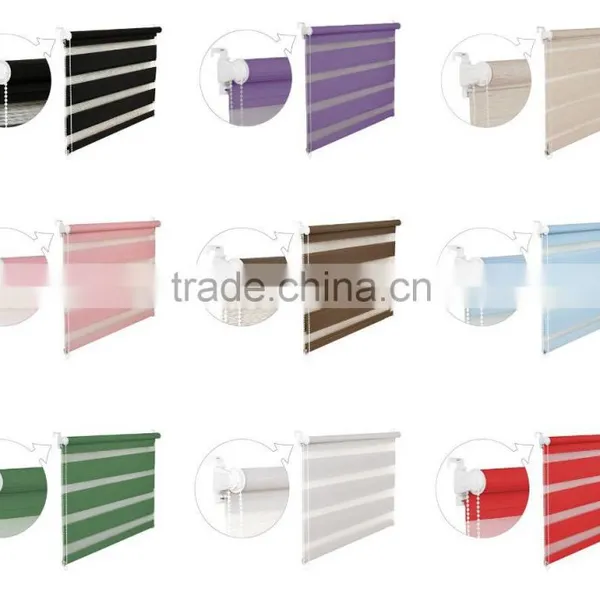 New Fashion Double Layer Bead Chain Zebra Curtains Rainbow Color