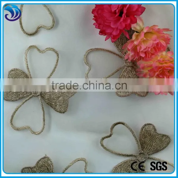 2015 Wholesale Embroidery Butterfly 3d Fabric for Garment photo-2