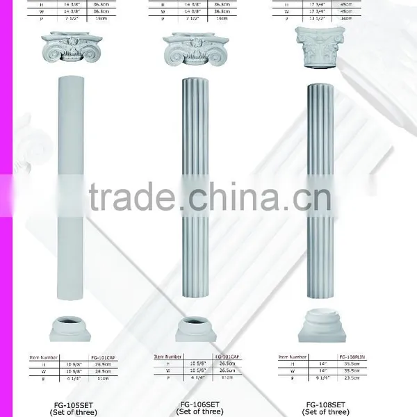 Decorative Polyurethane Roman Column Good Price Beautiful New Modern Luxury Polyurethane Roman Column photo-2