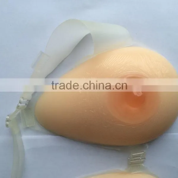 Ideal Fashions Fake Silicone Breast Forms Eco-friendly Water Drop Silicone Fake Breast Forms for Mastectomy Breast Forms Strap photo-4