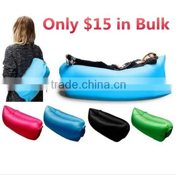 Durable 200KG Nylon Colorful Inflatable Hangout Sleeping Bed photo-4