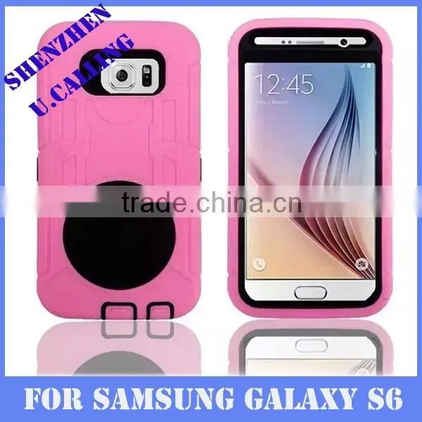 Fashion Design Armor Silicone PU Case For Samsung Galaxy S6 photo-4