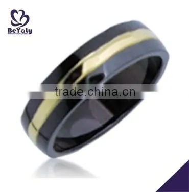 2015 Cheap Price Jewelry 316l Stainless Steel Two Finger Ring With Chain