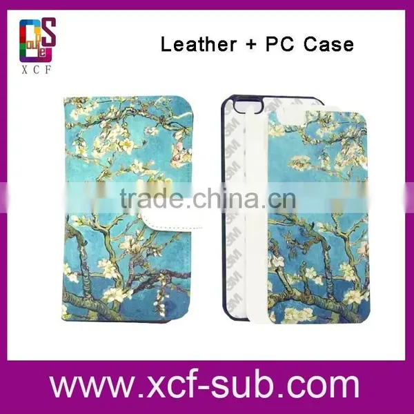 Factory Price Leather Flip Sublimation Phone Case for Iphone 6s for Iphone 5/5s