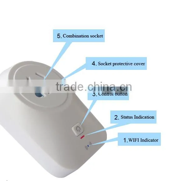 Electric Socket New Design Remote Control Power Strips WI-FI Plug Particular for Europe Market photo-2
