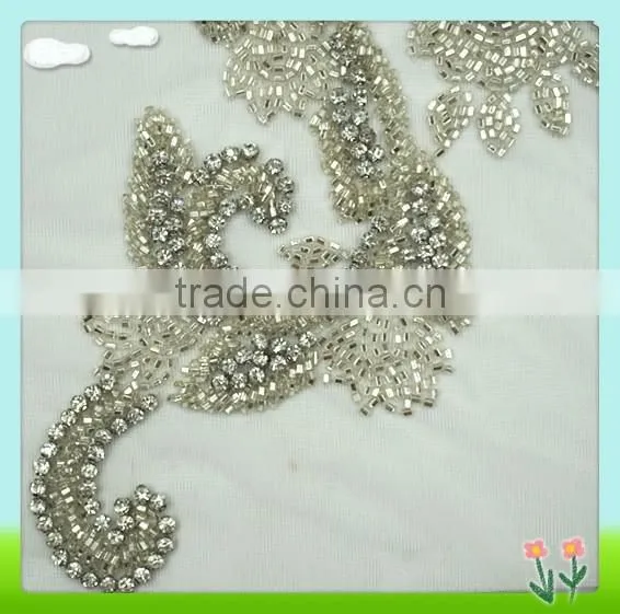 2015 Newest Tulle Dress Applique Patch RC-311 photo-2