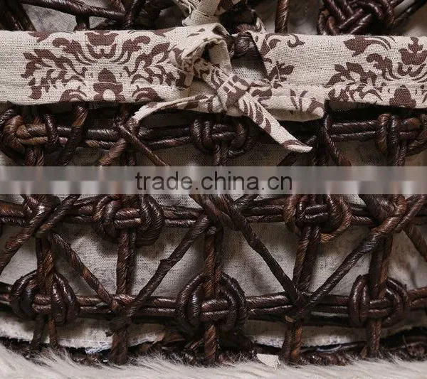 7 Hand Woven - Pastoral Style - Straw - Storage Basket - Storage Basket - Water Basket - Sundry Basket - Woven Baskets photo-6