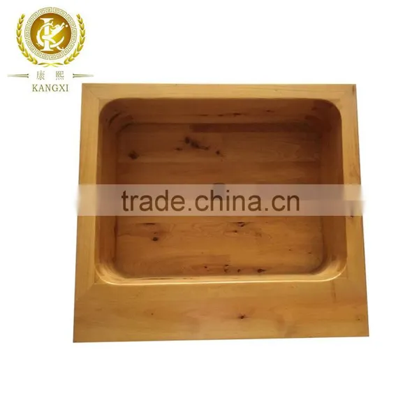 Wooden Wash Basin Irregular Sharpe Bathroom Sink photo-2
