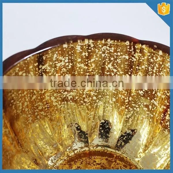 Empty Mini Cookie Glass Jar With Lid Gold-plating Pumpkin Glass Candy Jar photo-3