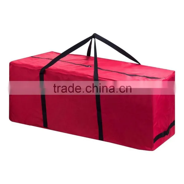 Red Rolling Duffle Bag Style Christmas Tree Storage Bag