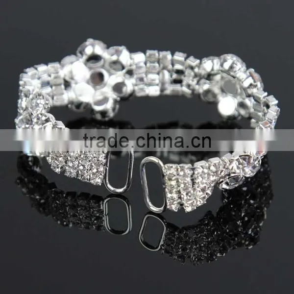 Fashion Women Bikini Connector Crystal Rhinestone Sliver Tone Belt Buckle Sewing Craft DIY photo-3