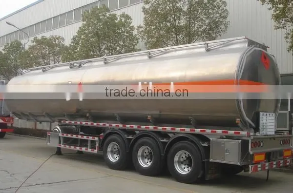 Stainless Steel Tank Semi-trailer 40000- 45000 Litres Fuel Tanker Truck Capacity photo-2
