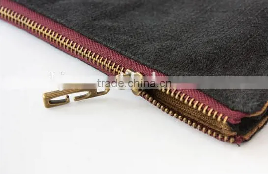 BA-1227 Men Cotton and Linen Custom Logo Card Cash Fashion Wallet Cheap Wallet photo-5