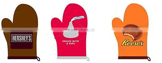 Customized Gloves Design Printing Kitchen Oven Mitt Wholesale photo-6