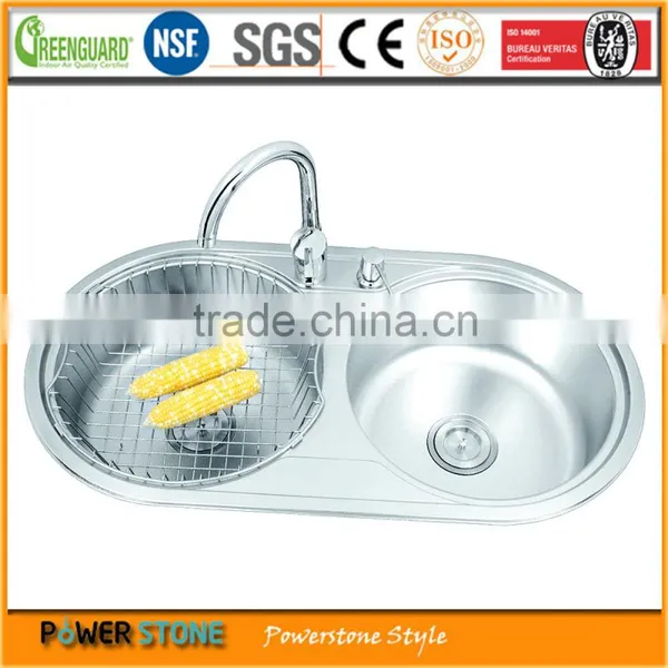 Handmade Sink With Drainboard