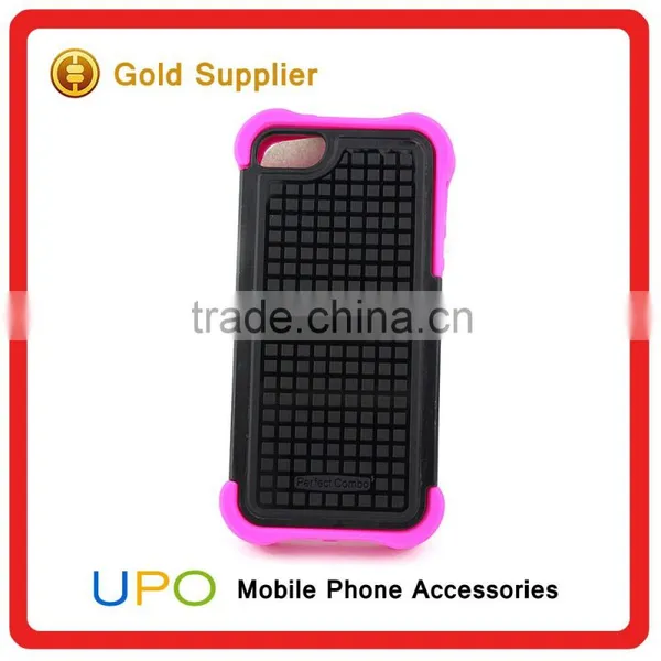 [UPO] High Quality Rubber Combo Armor Mobile Phone Cover Case for IPhone 5 With Kickstand photo-5