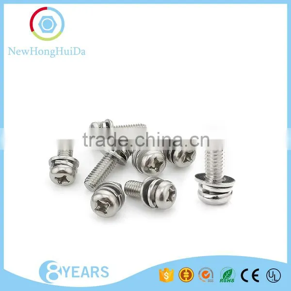 Supply 304 Stainless Steel Pan Head Cross Three Combinations photo-2
