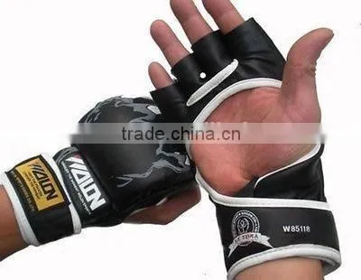 MMA Boxing Gloves / Extension Wrist Leather / MMA Half Fighting Boxing Gloves/Competition Training Gloves photo-2