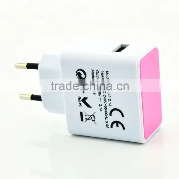 High Quality Travel Adapter Plug Universal AC Power EU US USA AUS TO UK--- WPS-7 EU USB Power Adapter Travel Wall Charger photo-3
