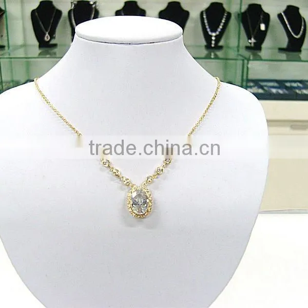 Wedding Necklace/dinner Necklace/cubic Zircon Jewelry/brass