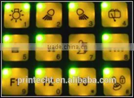 Membrane Keyboard Switch With PCB and Silicon Diffuser