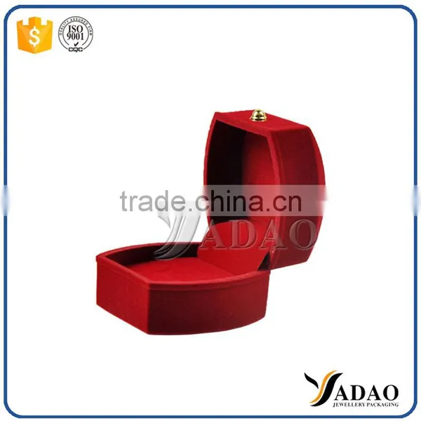 Most Cheap Red Flocking Packaging Small Jewelry Boxes for Ring photo-5